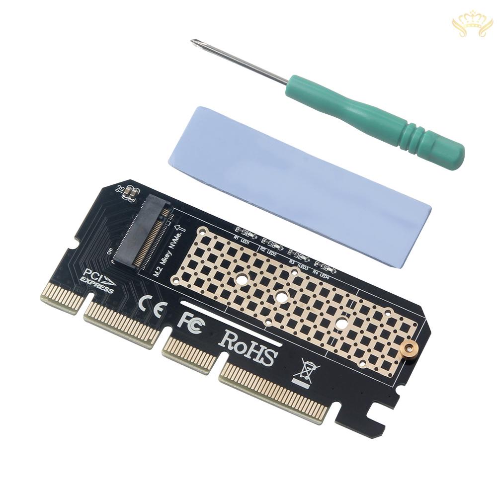 New  M.2 NVMe SSD NGFF to PCIE3.0 X16 Adapter Card Expansion Card Converter M Key Interface Card Support PCI Express 3.0 x4 2230-2280 Size M.2 FULL SPEED