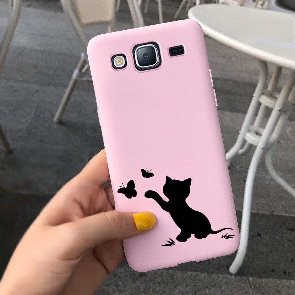 Samsung J7 Core Nxt Neo J7 J5 2015 J5 2017 Casing Soft TPU Cover For J701F J701M J500F J530F Cute Cat Candy Printed Phone case