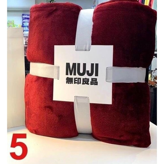 Chăn Muji Cao Cấp Nhập Khẩu , Chăn Lông Tuyết Nhung Mềm Mịn Thoáng Khí Không Nhăn Không Xù Đủ Màu ấm áp mùa Thu Đông