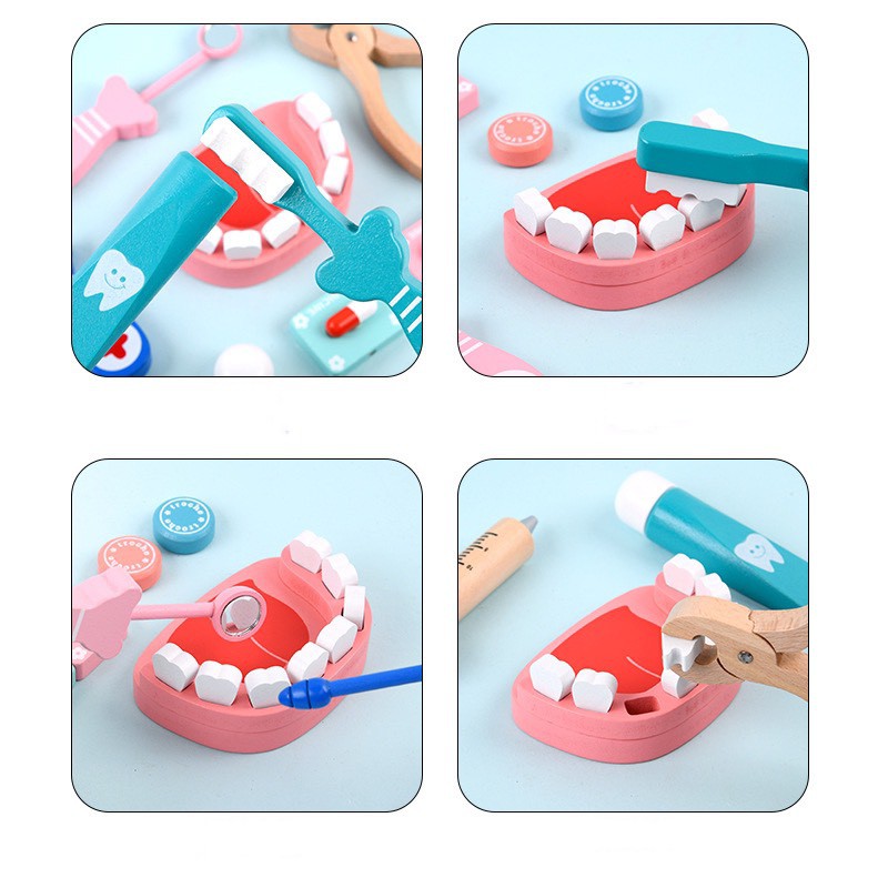 ĐỒ CHƠI BÁC SĨ CHO BÉ BẰNG GỖ CAO CẤP