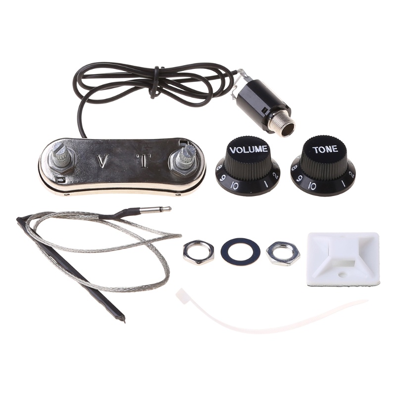 Cầu Pickup Piezo Đơn Giản Với Núm Điều Chỉnh Âm Lượng Cho Đàn Guitar Violin