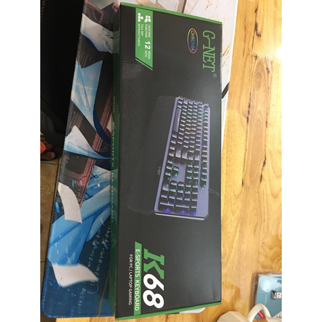Bàn Phím Cơ Gnet K68 bản Blue switch - Bàn Phím Gaming giá rẻ - Vô Địch Trong Tầm Giá