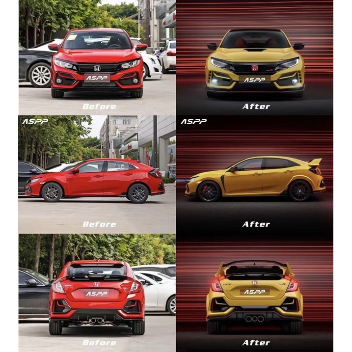Body typer cho xe honda civic