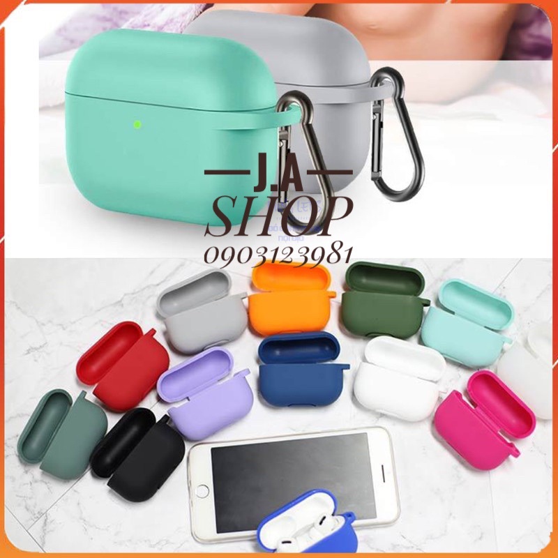 Ốp Bảo Vệ Tai Nghe Airpods Pro Case Silicon dẻo nhiều màu - Tặng móc treo