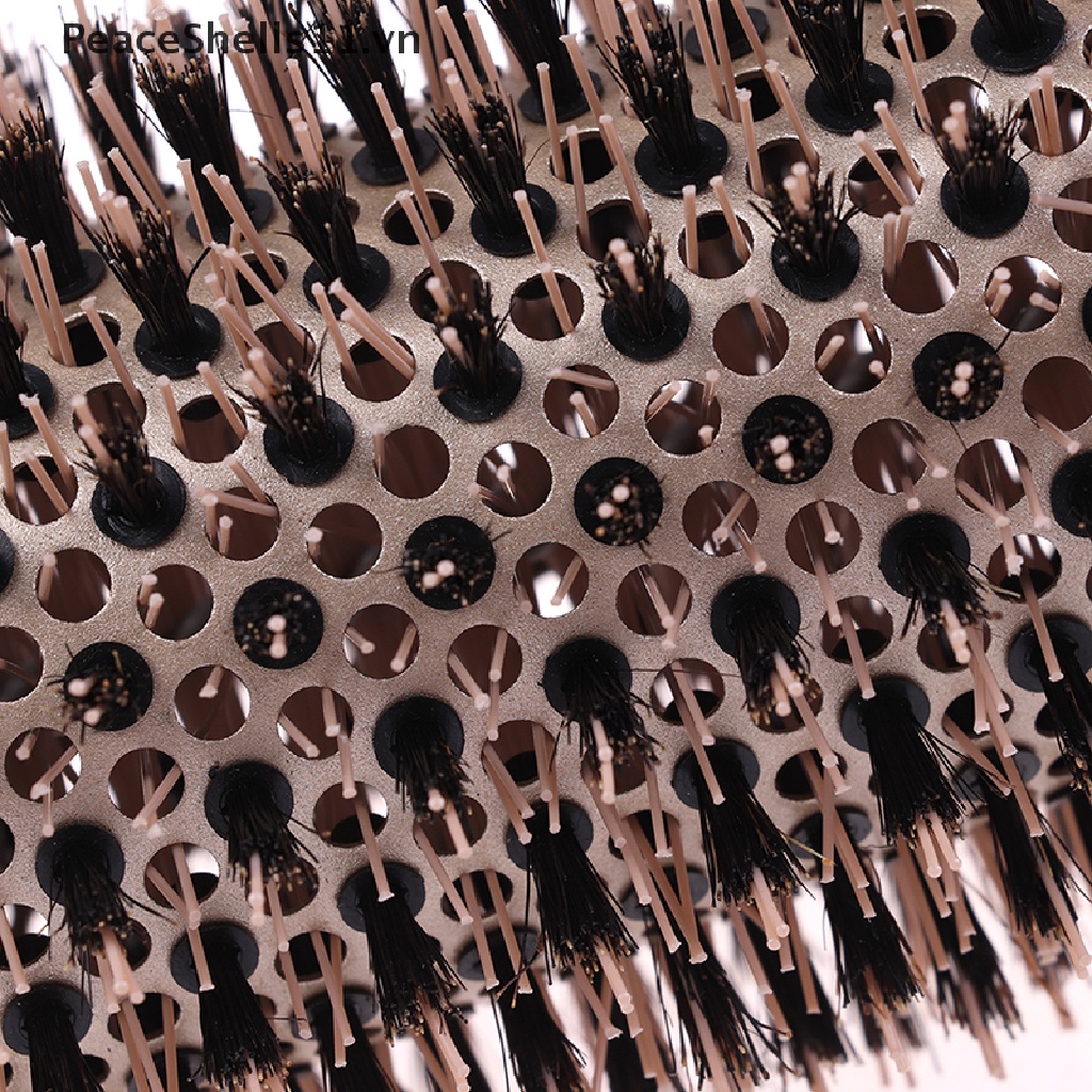 [Hàng mới về] Lược chải tóc chuyên nghiệp bằng gốm nhiệt hình trụ tròn chống trượt tiện lợi