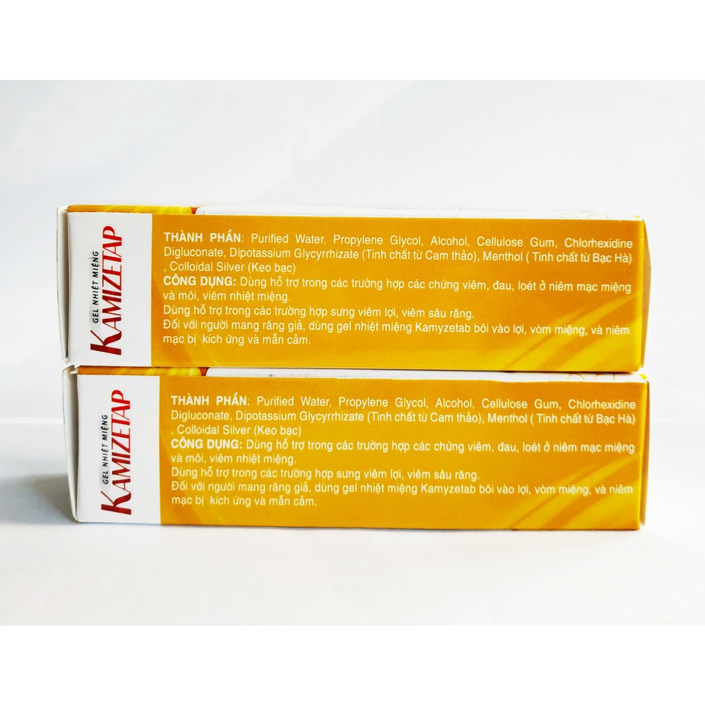 Tuýp Bôi Gel Nhiệt Miệng Kamizetap – Giúp Nhanh Lành Vết Nhiệt Miệng – Giảm Sưng Đau –  Kamistad Tuýp 10 Gam