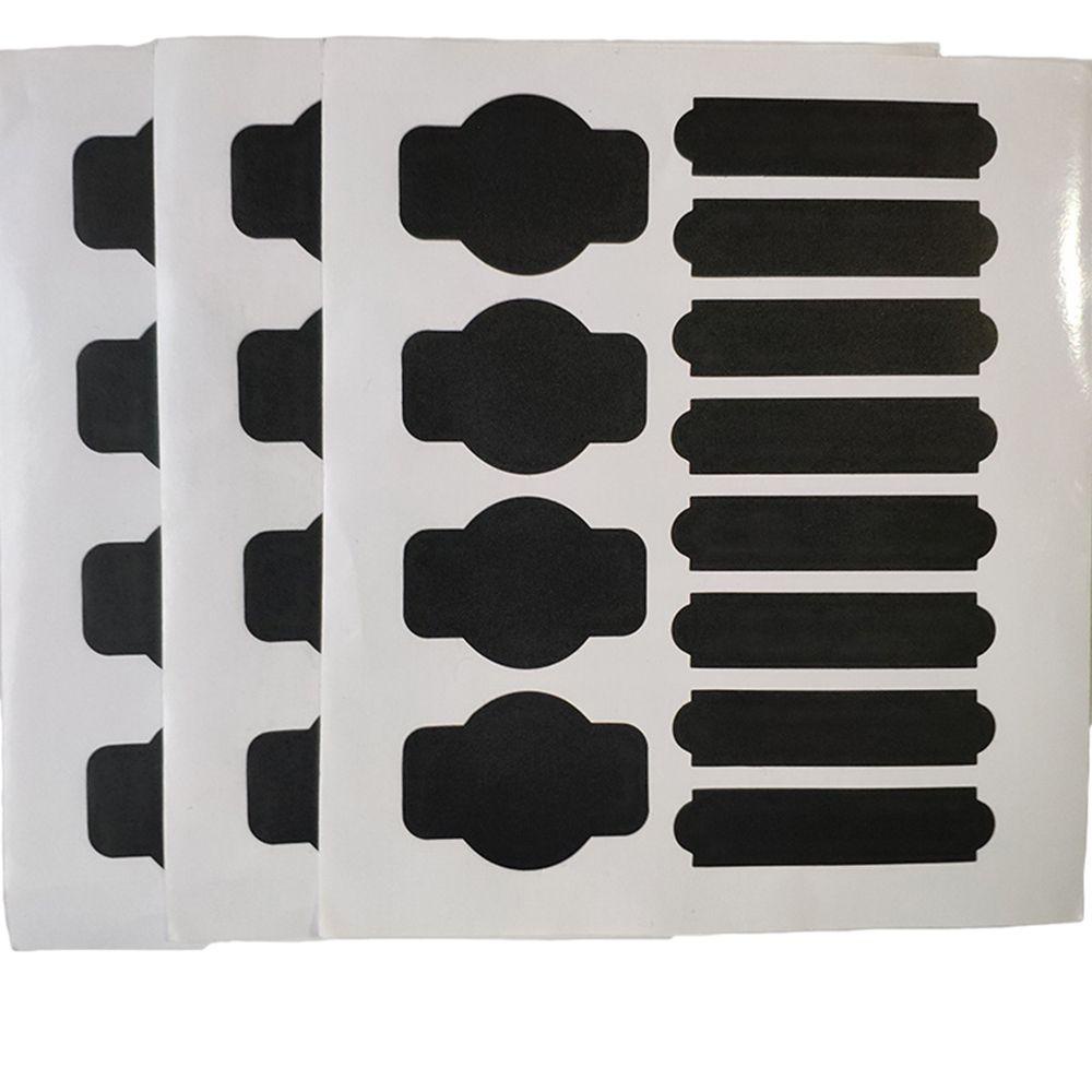 LONTIME Set 12 / 36 Miếng Dán Bảng Đen Bằng Nhựa PVC Có Thể Xóa Được