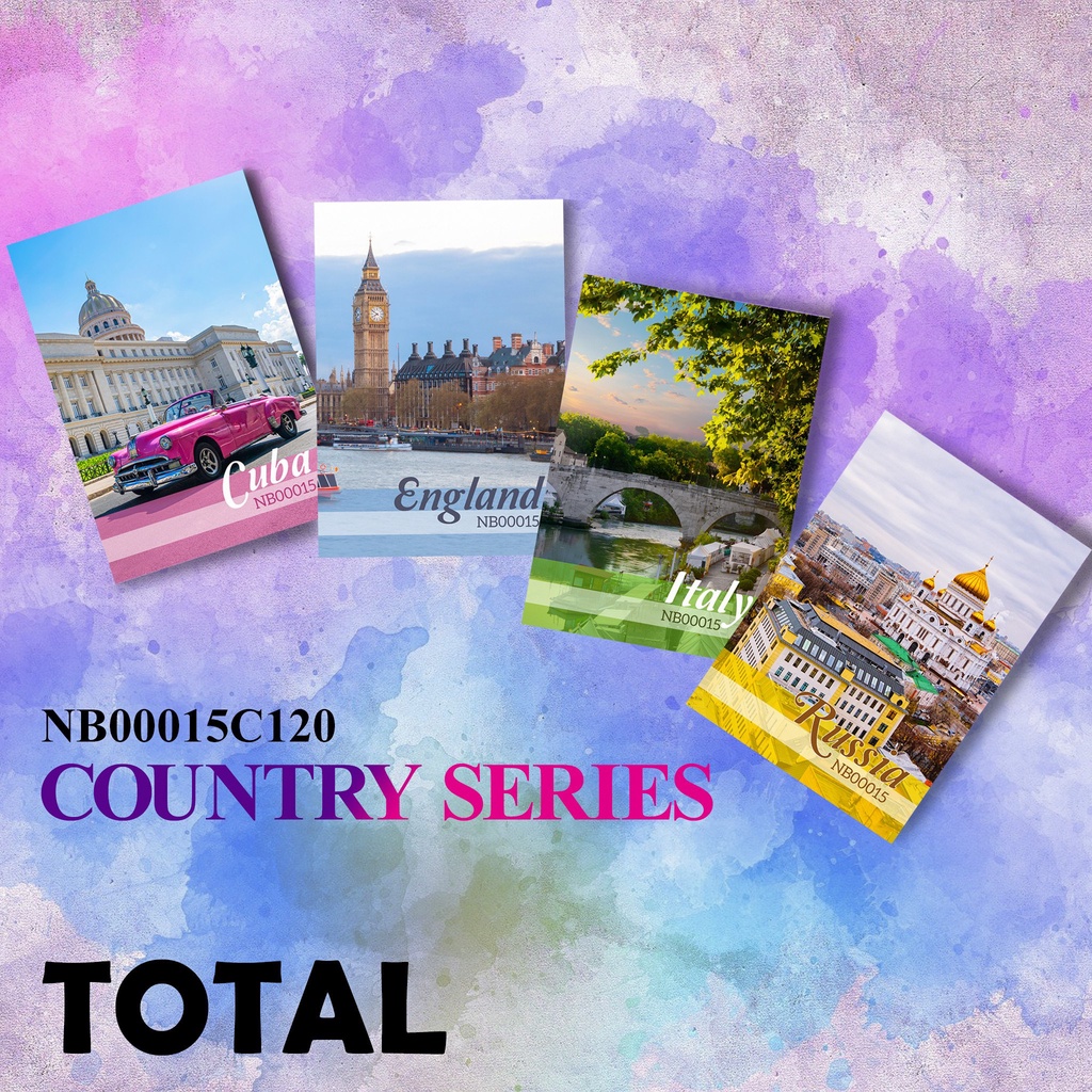 Vở kẻ ngang 120 trang Total NB00015C120- 10 Quyển