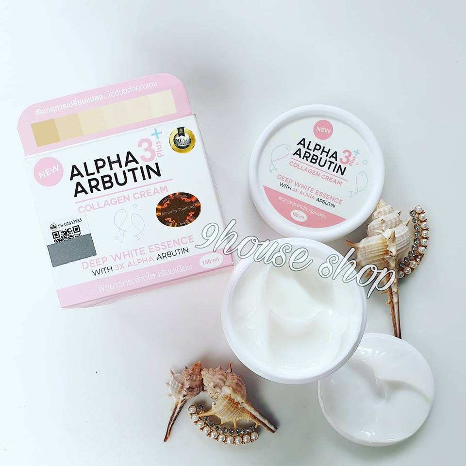 01 Hủ Kem body trắng da Alpha Arbutin Cream 3+ Plus 100ml Thái Lan