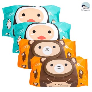 Khăn ướt AGI không mùi 100 tờ cho bé