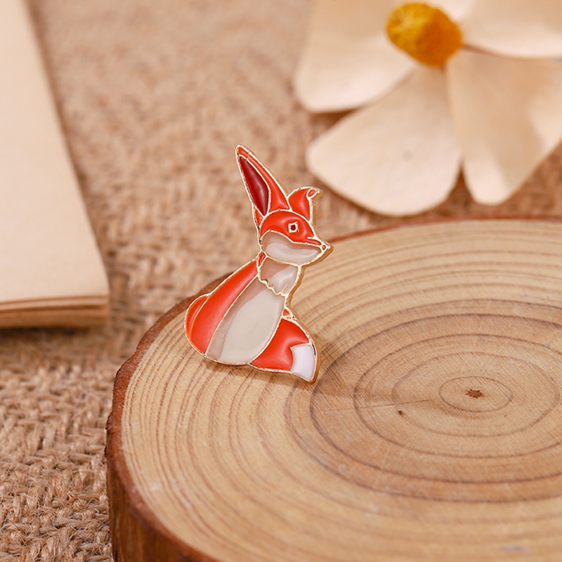 Huy hiệu cài áo QIHE JEWELRY thiết kế hình chú cáo hoạt hình đáng yêu