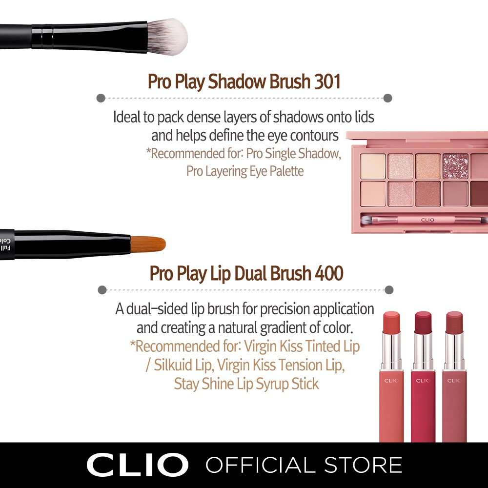 Cọ trang điểm CLIO Pro Play đa năng tiện dụng