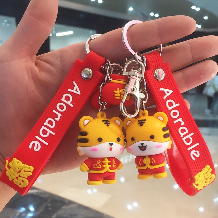 Móc Khóa Hình Chú Hổ Hoạt Hình Sáng Tạo Dễ Thương
