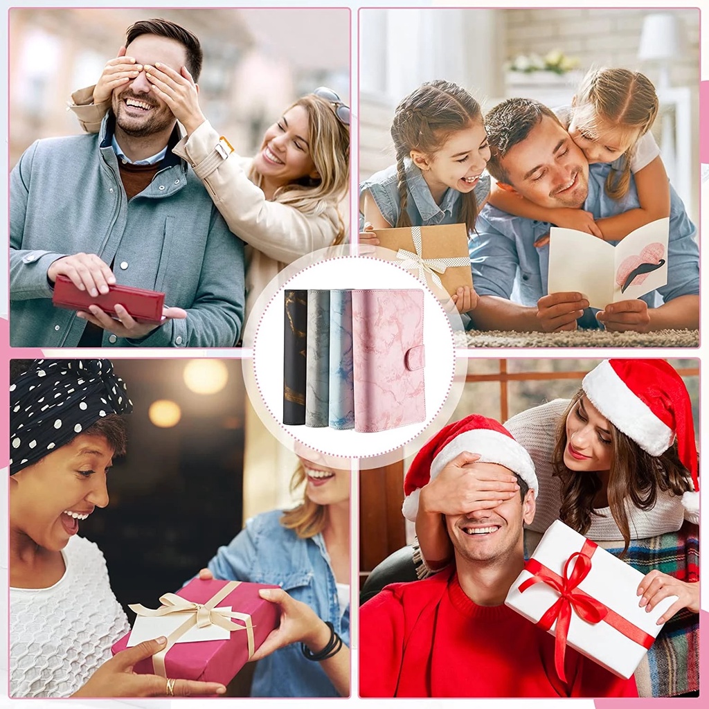 Sổ Tay A6 Bìa Da PU Có Thể Nạp Đầy Lại Tiện Dụng