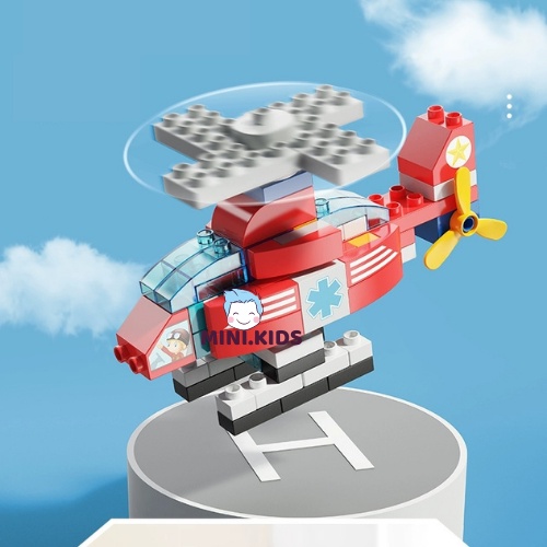 Lego Duplo 195 chi tiết lắp ghép người máy biến hình, ô tô, máy bay. Giúp bé rèn luyện tư duy và trí thông minh