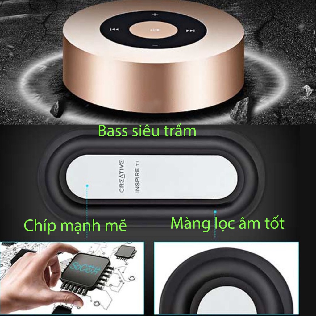 Loa máy tính Bluetooth mini dễ thương A8 cao cấp nhỏ gọn  cảm ứng nghe nhạc karaoke thẻ nhớ không dây Đại Phát