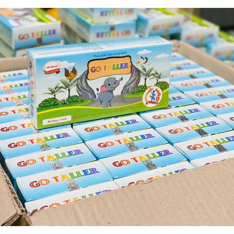 Combo Sỉ 6 hộp Canxi Go Taller Cầu Bình An tặng kèm quà cho bé