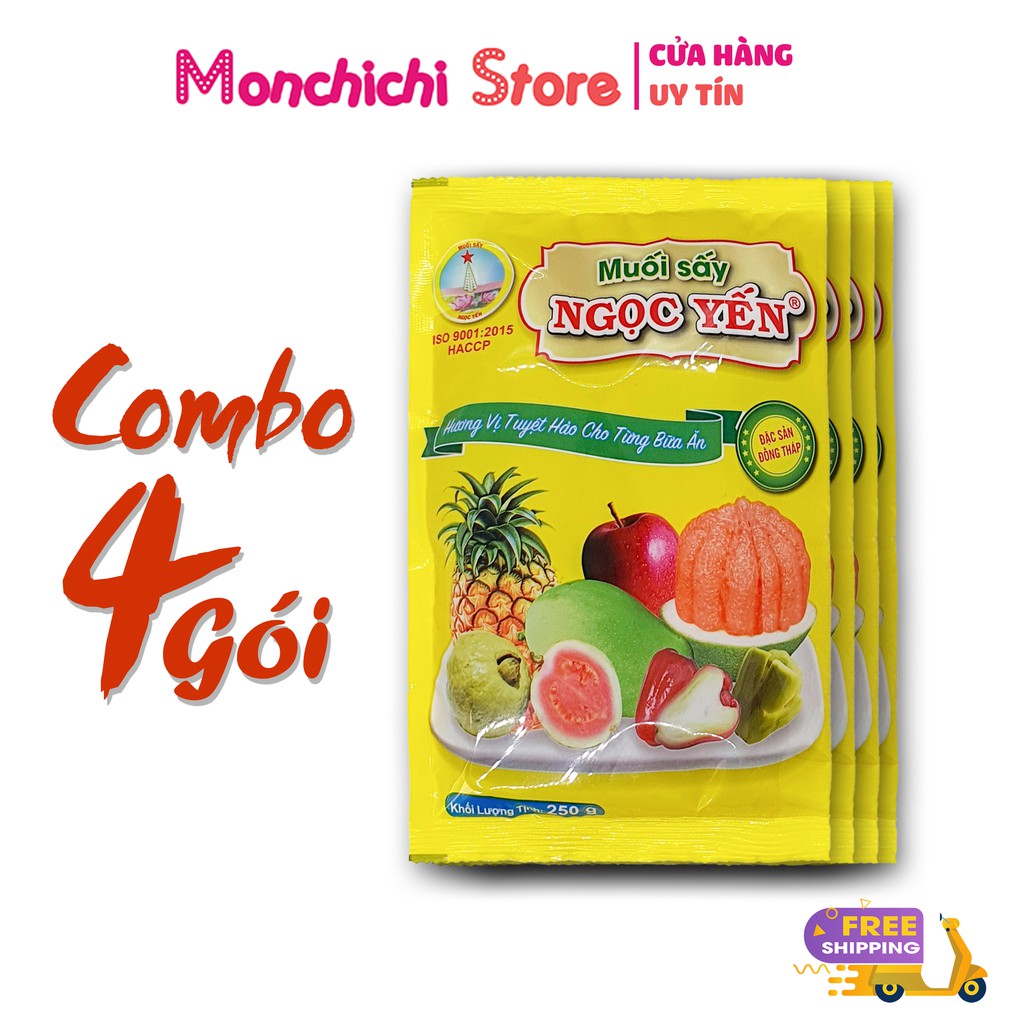 MUỐI SẤY NGỌC YẾN 250g 4 GÓI THƠM NGON