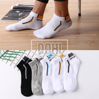 Vớ nam 100% cotton thể thao cao cấp - tất bông tự nhiên cổ ngắn siêu rẻ