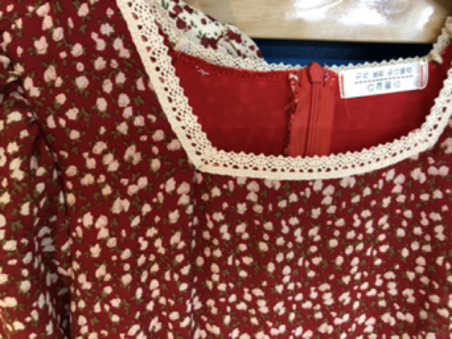 Đầm - váy hoa nhí cộc tay viền ren 2 màu | BigBuy360 - bigbuy360.vn