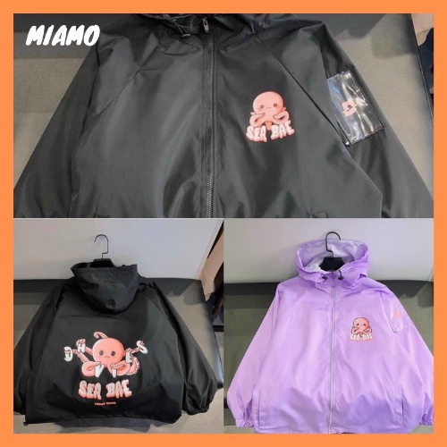 [Freeship] Áo khoác dù in hình bạch tuộc mẫu mới thời trang Miamo TP090