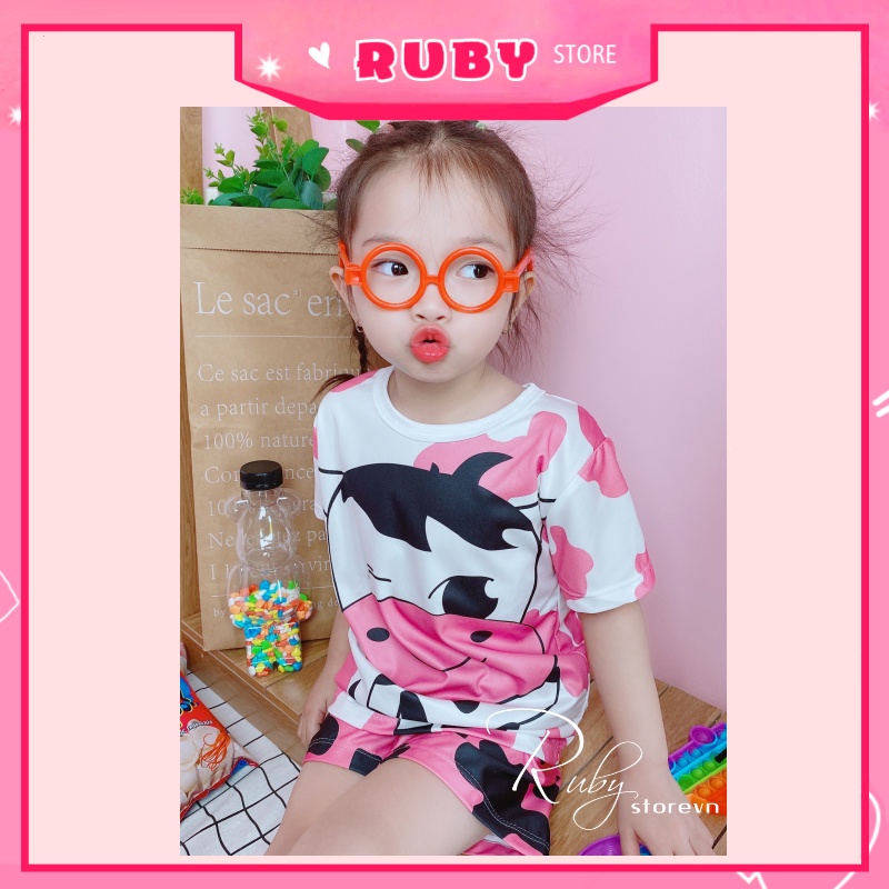 [Đồ bộ gia đình] Full Size cho bé và người lớn Set bộ Bò Sữa Hoạt Hình dễ thương 5KG - 70KG chất thun mềm mịn mát DBRBD
