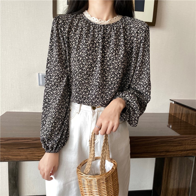 Áo Voan Tay Dài Phối Ren Thời Trang Dành Cho Nữ | BigBuy360 - bigbuy360.vn