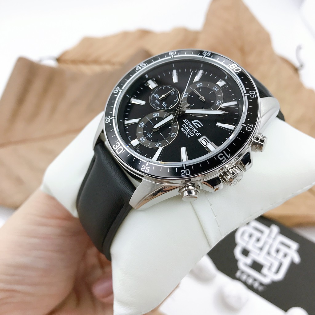 Đồng hồ nam Casio EDIFICE EFR-546 / EFR-546L-1A dây da thật, hàng chính hãng