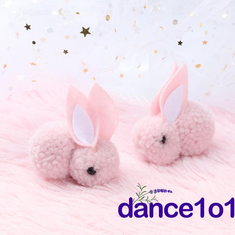 Kẹp tóc hình thỏ hoạt hình nhồi bông dễ thương cho nữ