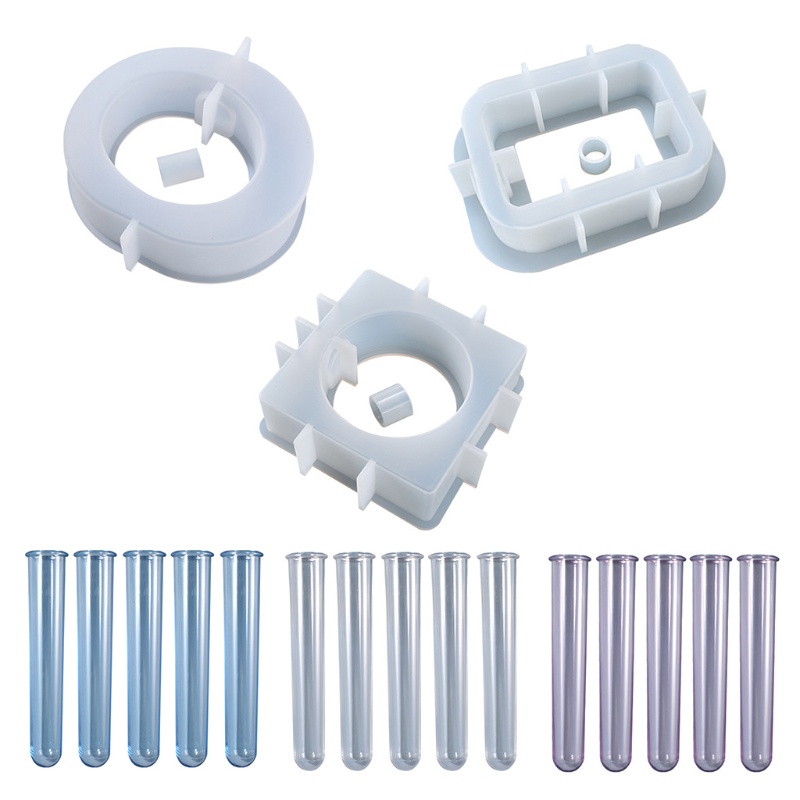 Khuôn ống nghiệm bằng silicone acrylic treo tường trang trí nhà cửa