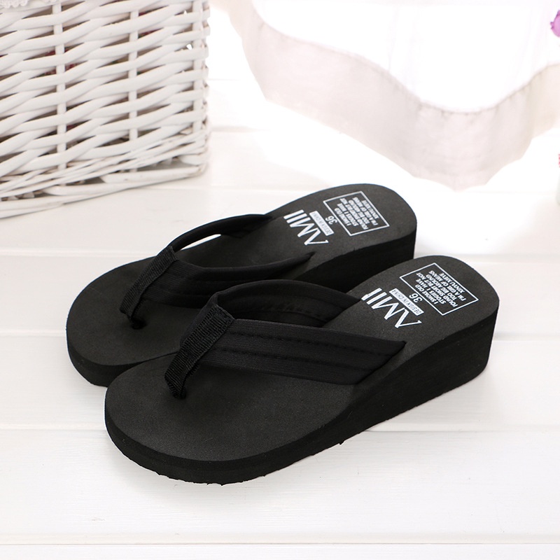 Dép Sandal Xỏ Ngón Đế Dày Chống Trượt Thời Trang Mùa Hè Hàn Quốc Hàng Bán Chạy FT6081 Dành Cho Bạn Nữ Mang Đi Biển 2018