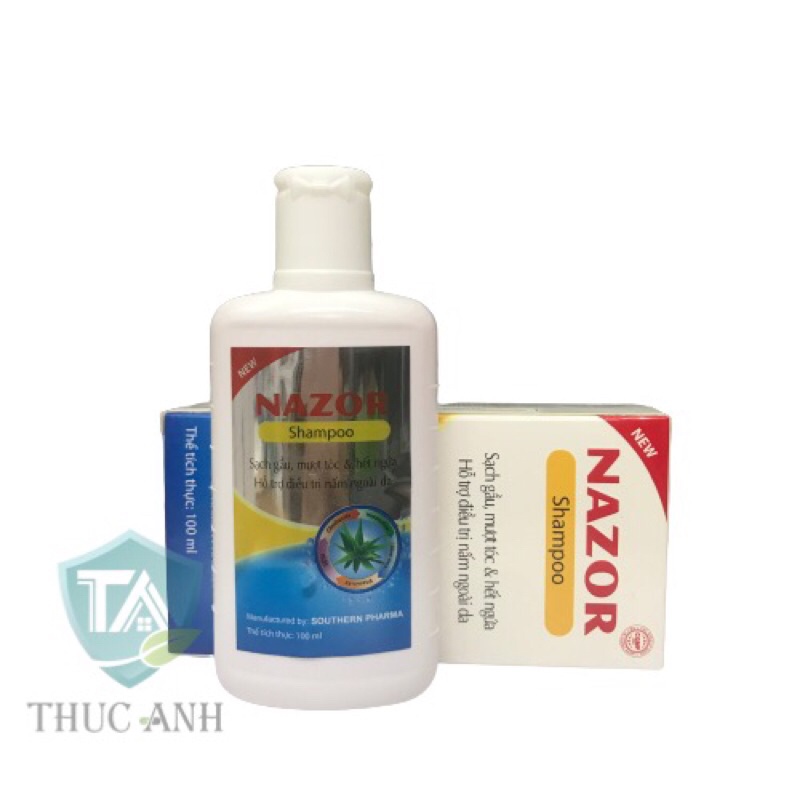 Dầu gội Nazor shampoo, giúp sạch gầu, mượt tóc, hết ngứa