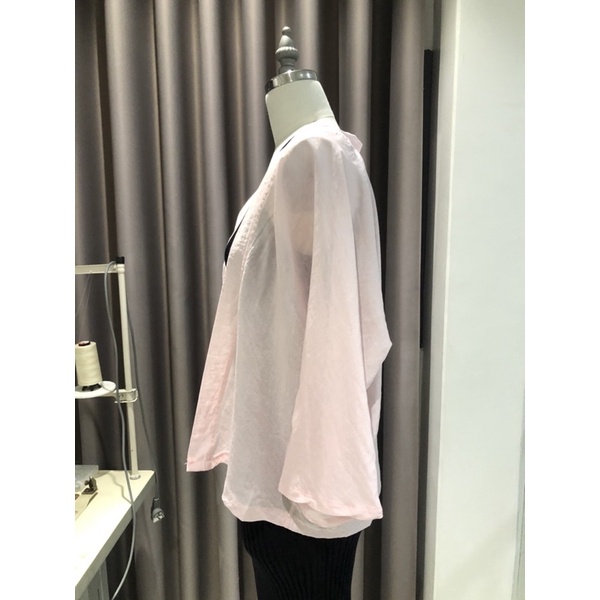 Set đầm dệt kim và áo kimono vải mỏng