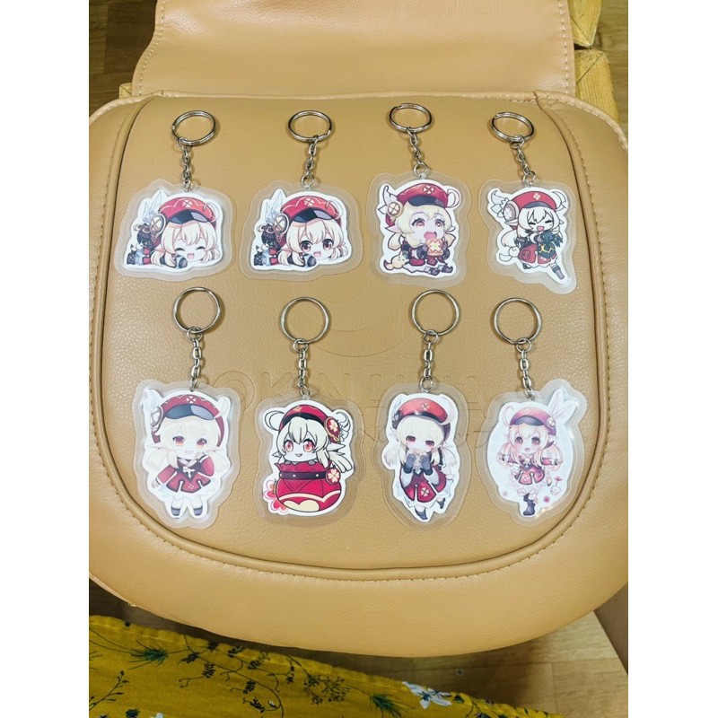 set 3-8 cái klee genshin impact/ móc khoá anime genshin impact Klee