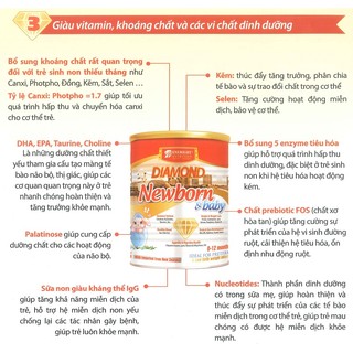 Sữa bột Diamond Newborn & Baby 400g