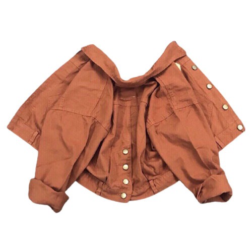 Áo khoác kaki jean nữ nhiều màu sắc, nút sau, vải kaki thấm hút mồ hôi tạo cảm giác cực kì mát mẻ