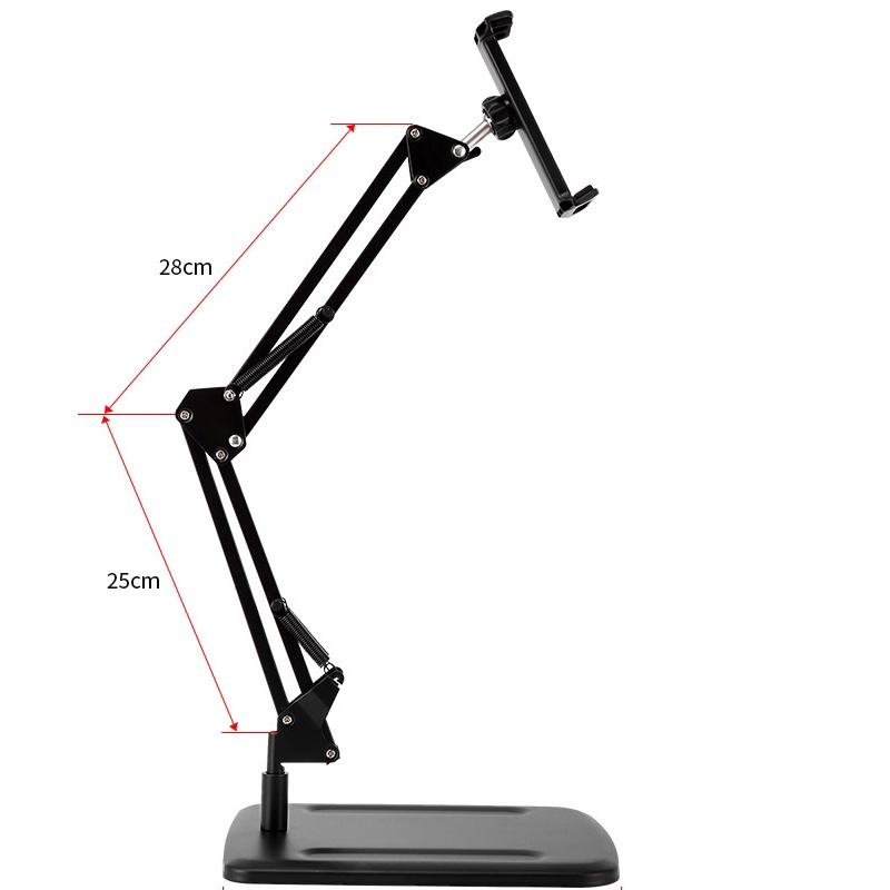 Giá đỡ điện thoại ipad, Kệ kẹp ipad máy tính bảng, cao cấp kẹp giữ chắc chắn, xoay 360 độ