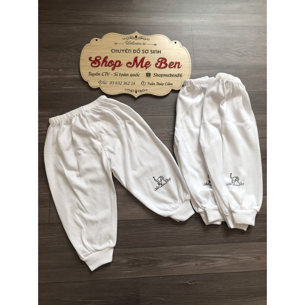 Quần dài màu trắng 100% cotton