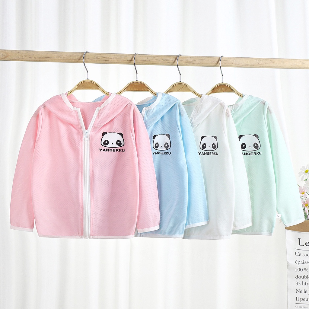 Áo Khoác Chống Nắng Bằng Lụa Lạnh Thoáng Khí Thời Trang Xuân Hè Hàng Mới 22 Dành Cho Bé Trai Bé Gái Mặc Đi Biển