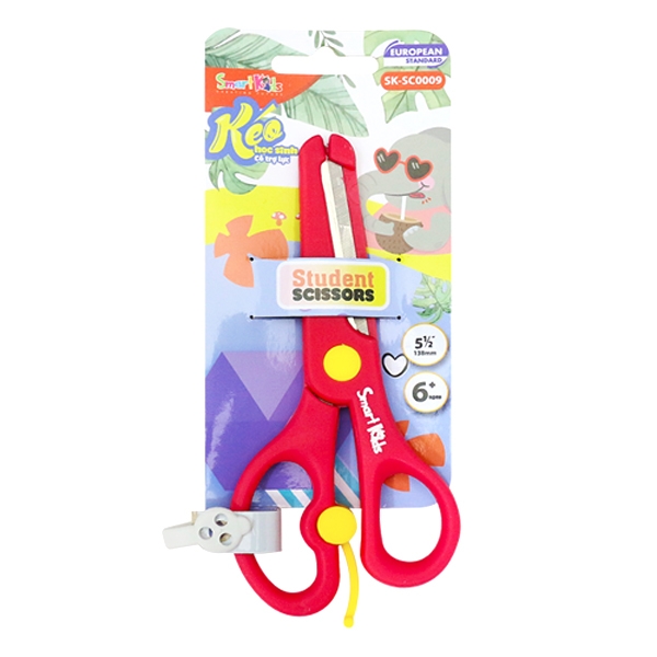 Kéo Học Sinh SK- SC0009 - Màu Đỏ - Smart Kids