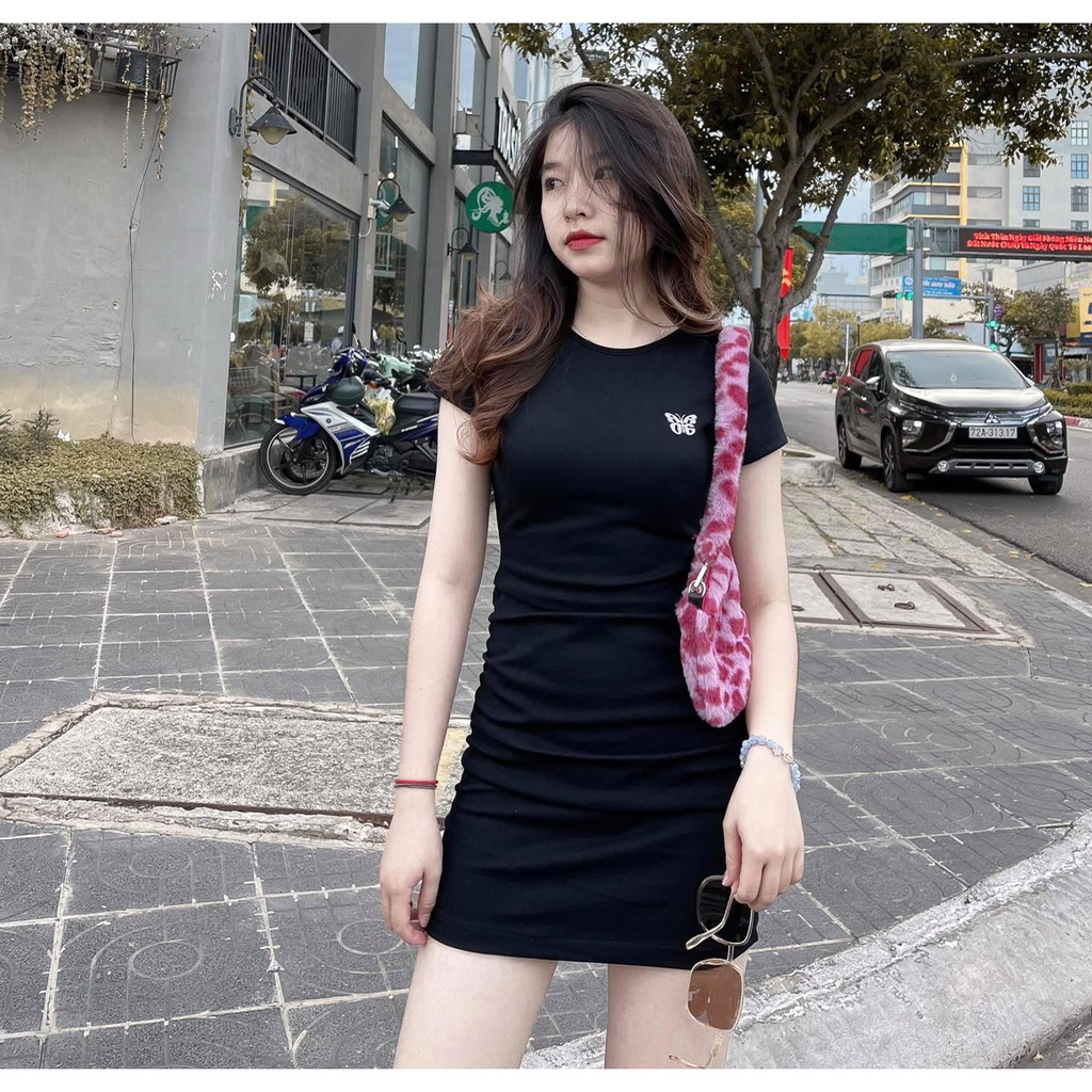 Váy body rúm hông , đầm body rúm mặc cực tôn dáng AD62 | BigBuy360 - bigbuy360.vn