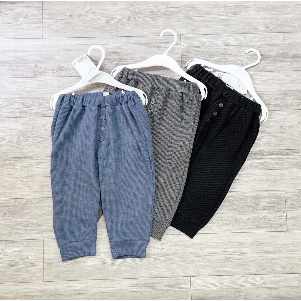 Quần bé trai bé gái Combo 5 quần nỉ tổ ong chất nỉ cực mềm co giãn thoải mái hàng xuất dư xịn