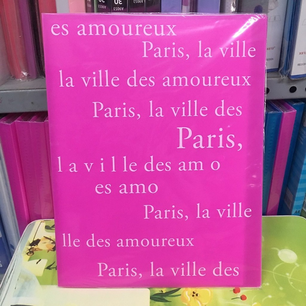 [Mã LIFEBOOK2 giảm 10% đơn 0Đ] [KHUYẾN MẠI] File 20 Lá Double A Thiết Kế Kiểu Paris- Mua 1 tặng 1