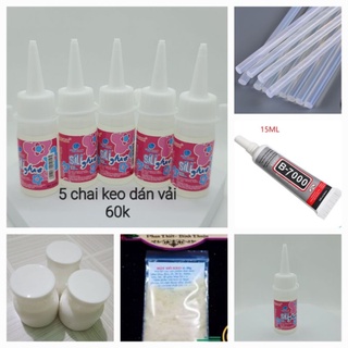 Keo dán mắt thú, dán vải, dán len, keo nến