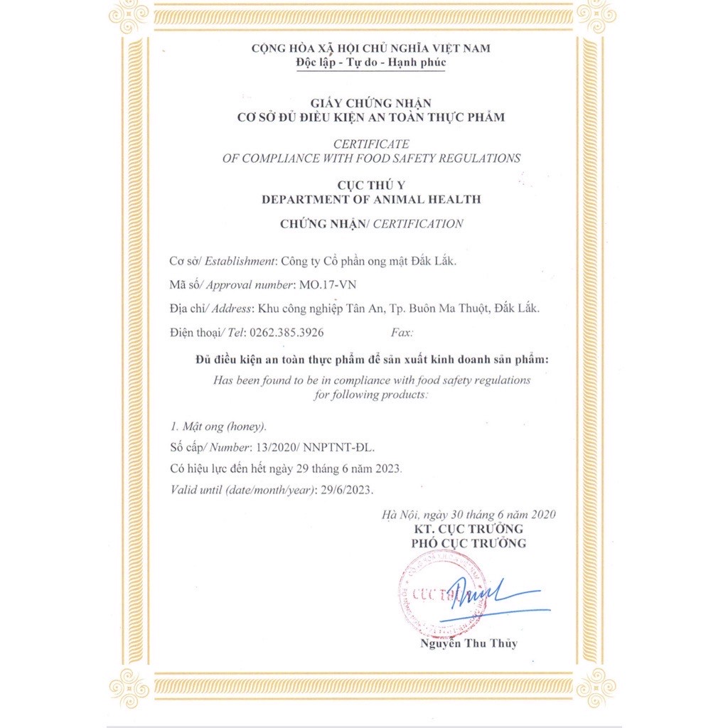 Mật ong DakLak - DakHoney 1lit