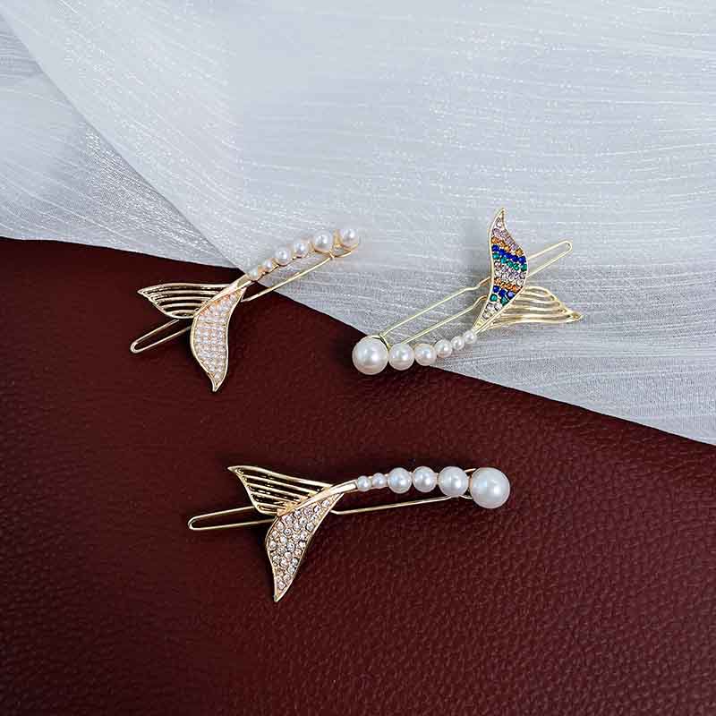 Bộ Kẹp Tóc Đính Ngọc Trai Thời Trang Hàn Quốc Dành Cho Nữ