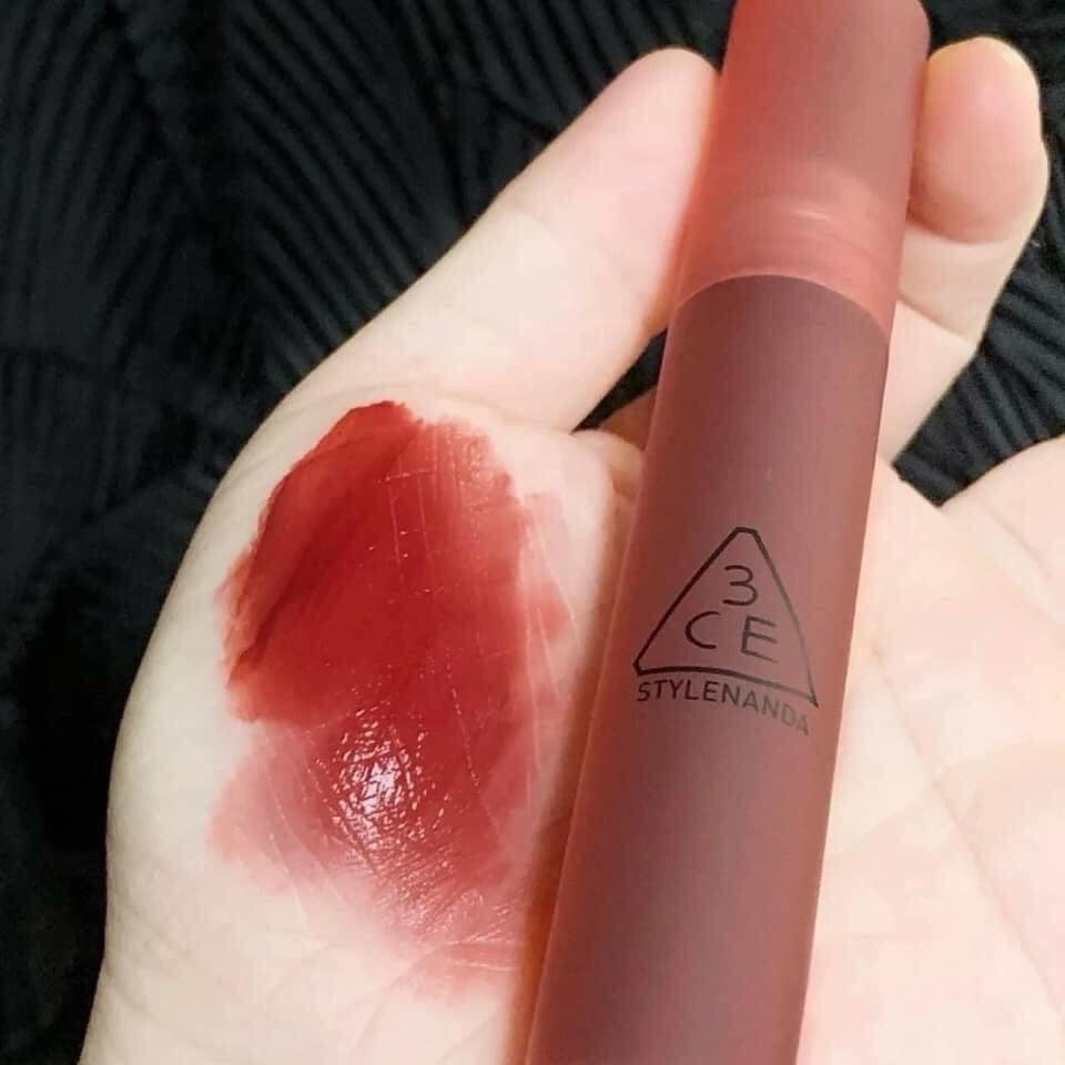 Son 3CE Blur Water Tint mã màu đỏ nâu gạch (sepia)