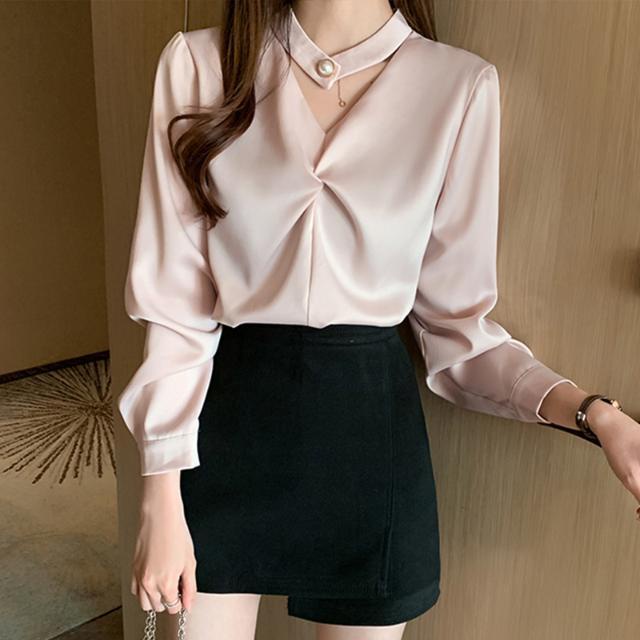 Áo Sơ nữ Mi Tay Dài Thời Trang Sang Trọng áo sơ mi nữ CS-09