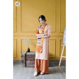 Áo dài thiết kế Nâu Nhiên (chỉ áo)