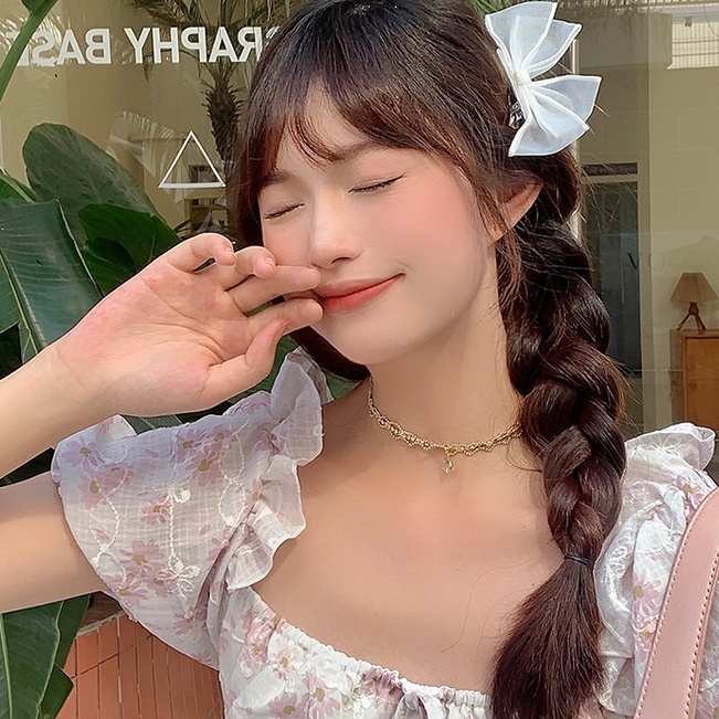 Kẹp Tóc Nơ Lưới ❤️ Kẹp Tóc JISOO Tiểu Thư |  Yong by Yong